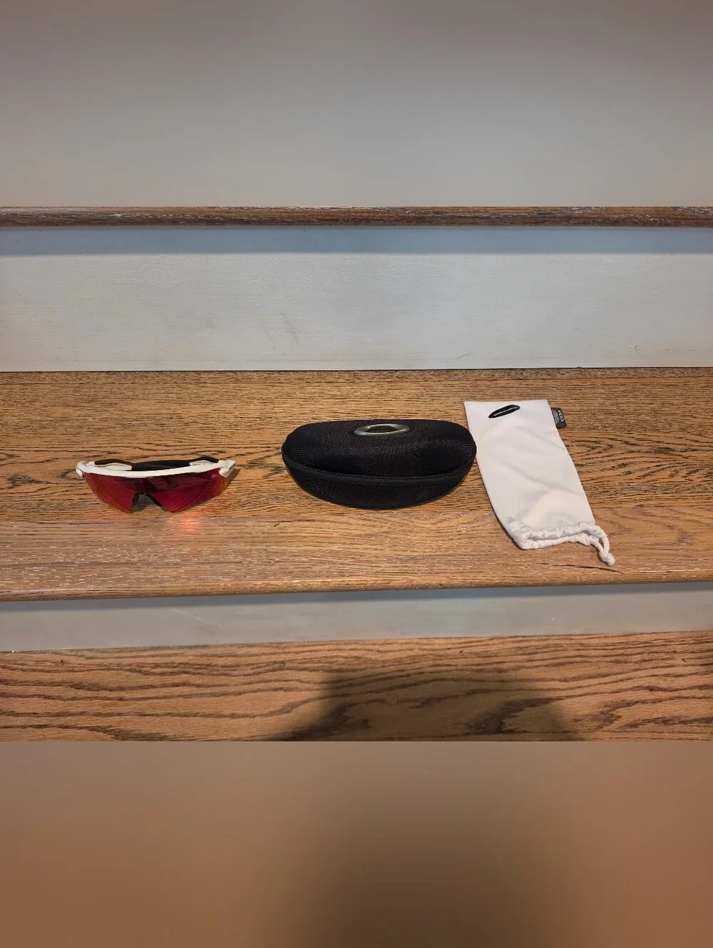 Oakley - Radar EV S Path - Size: Youth (128mm) - Prizm Red Field Lenses - White